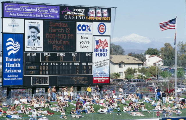 Chicago Cubs' history for spring training in Arizona