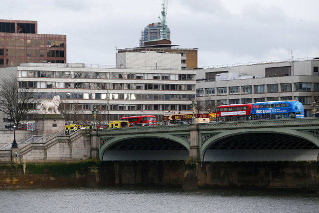 Shots fired outside UK Parliament building