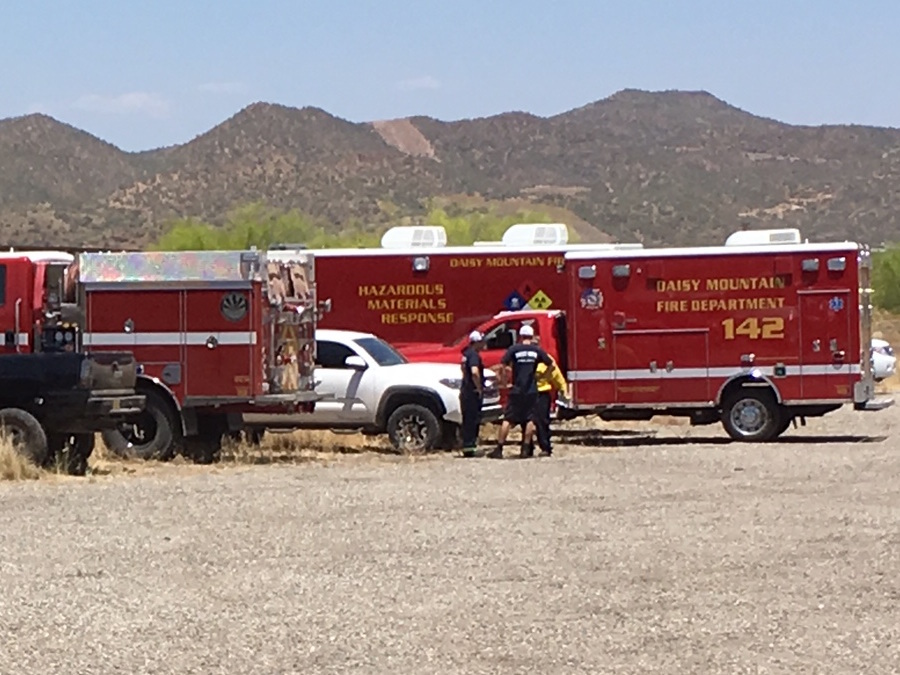 Officials Brush fire spreads to salvage yard near Black Canyon City ABC15 Arizona