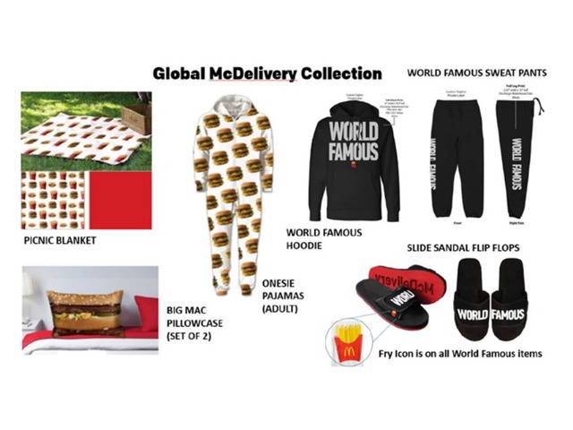 McDonald's launches 'McDelivery Collection' will themed onesies, hoodies, sandals