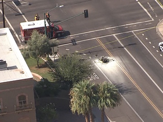 Motorcyclist dead after fiery crash in Phoenix - ABC15 Arizona