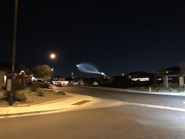 SpaceX rocket launch seen across Arizona Friday night