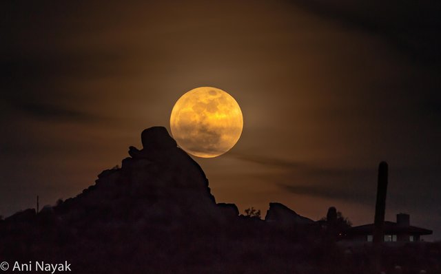 PHOTOS: Supermoon rises on first night of 2018