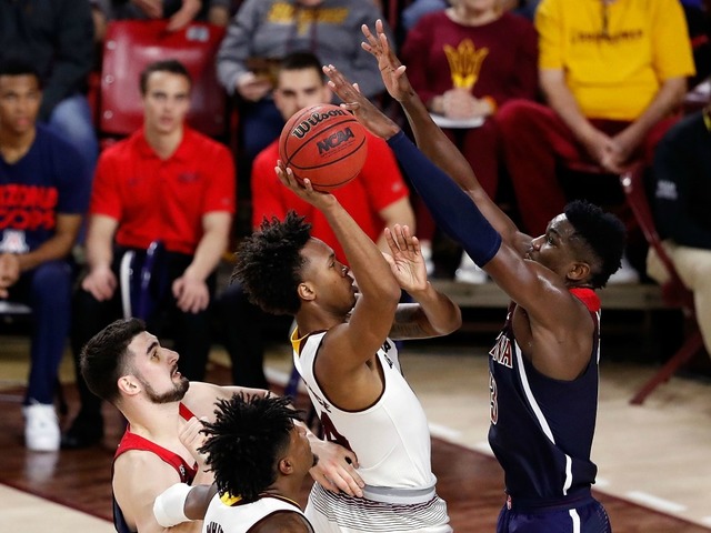Arizona cheerleader ejected for heckling at Arizona State Arizona cheerleader ejected for heckling at Arizona State