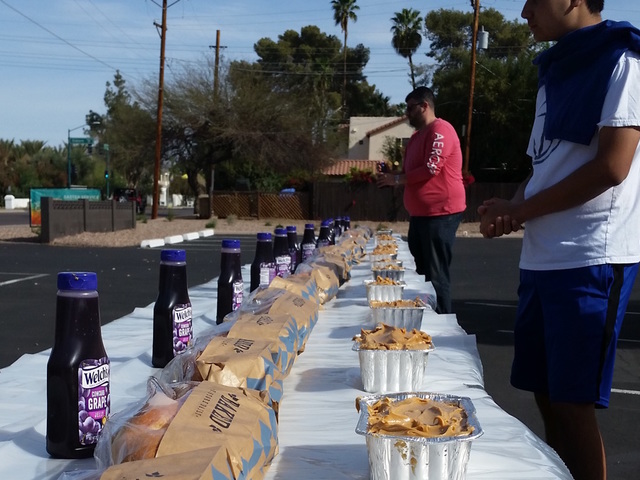 Group builds 64-foot peanut butter and jelly sandwich to feed school kids in the Valley