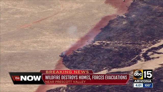 Viewpoint Fire north of Prescott Valley burns thousands of acres