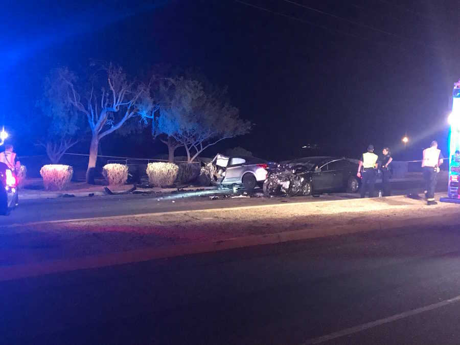 FD 4 kids, 2 adults hospitalized after crash in Tolleson near 91st