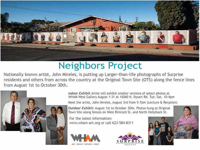 'Neighbors' art installation in Surprise