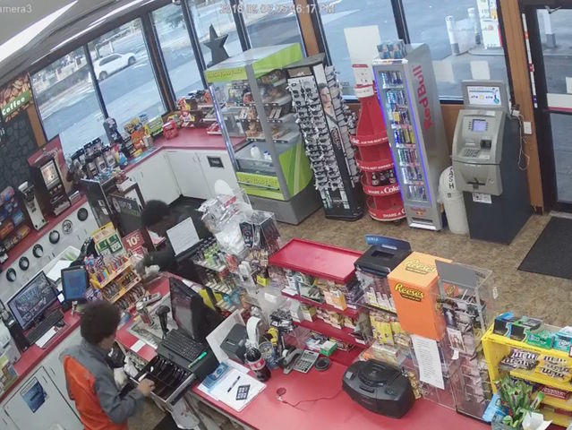 VIDEO: Teens step over collapsed gas station clerk to rob cash register