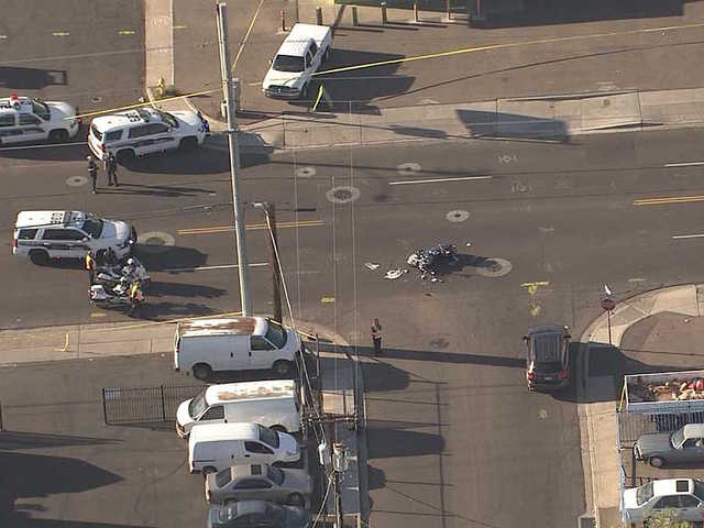 Motorcyclist killed after colliding with truck in Phoenix