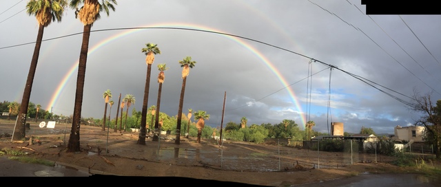 PHOTOS: Rainbows emerge after Rosa's rainfall covers Arizona