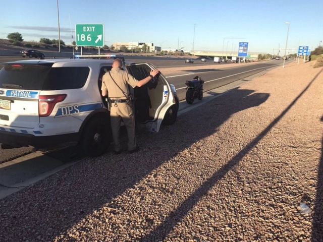 DPS: Motorcycle rider going 106 mph on US 60 arrested