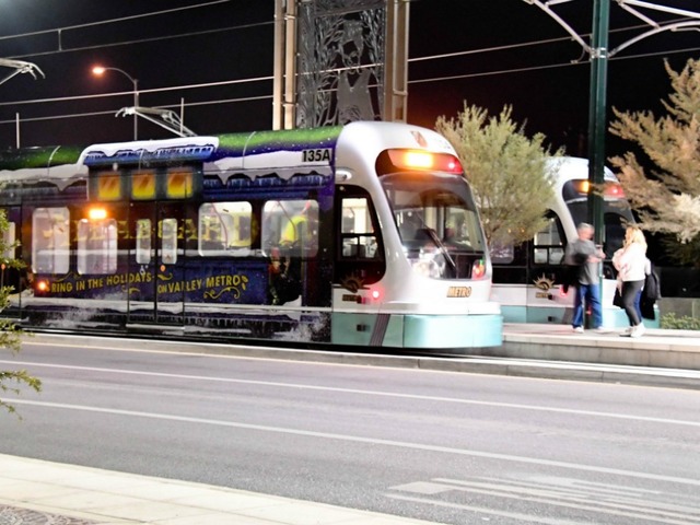 Ride Valley Metro's 'Polar Express' in Mesa, PHX