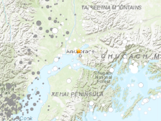 6.7 magnitude earthquake rocks buildings in Anchorage
